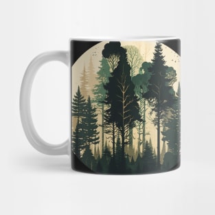 Forest Minimal Design, Adventure and Hiking Mug